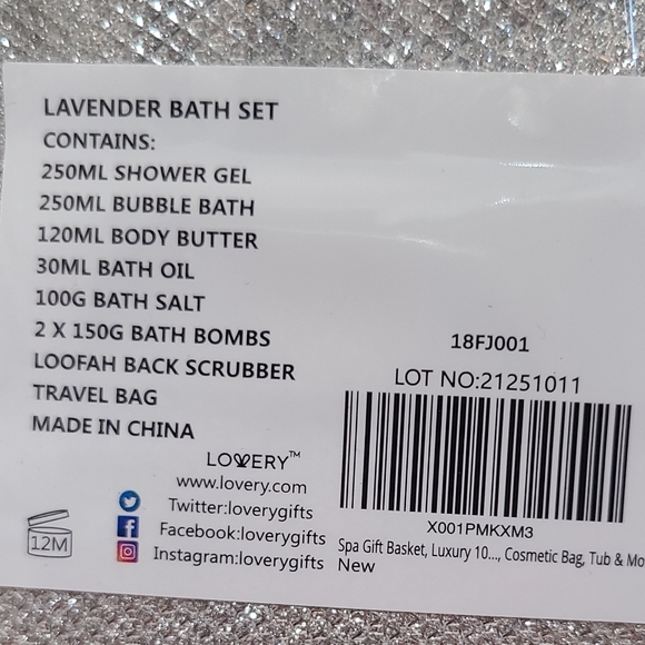 👀50% OFF👀🧴🛁 NWT‼️Lovery 10-piece Lavender & Jasmine Scented At Home Spa Kit - Picture 6 of 15